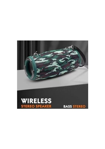 Bluetooth Speaker Şarjlı Taşınabilir Kablosuz Hoparlör Sd Kart USB Aux Fm Radyo Xtreem3