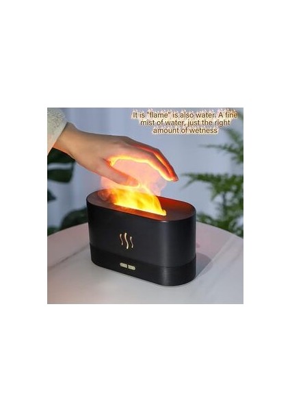 Alev Aroma Difüzör Lamba Ultrasonik Aromaterapi Nebulizatör Hava Nemlendirici Uçucu Yağ Difüzörü