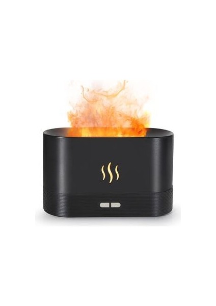 Alev Aroma Difüzör Lamba Ultrasonik Aromaterapi Nebulizatör Hava Nemlendirici Uçucu Yağ Difüzörü