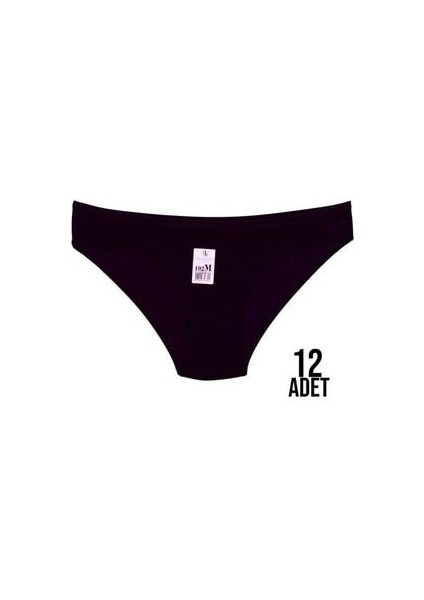 Kadın Gri Renk Pamuklu Slip Külot 12 Adet fiyatları