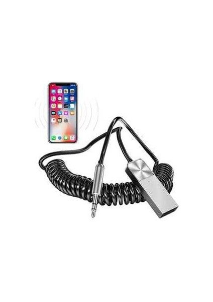 Yeni 5.1 Bluetooth Receiver Aux Kablo Wireless Araç Kiti x Series