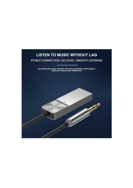 Yeni 5.1 Bluetooth Receiver Aux Kablo Wireless Araç Kiti x Series