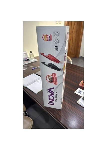 Inova Starman 2'si 1 Arada En Güçlü Pratik Dikey Süpürge Üçgen Başlık Torbasız Kullanım 800 W 18 Kpa indirimleri