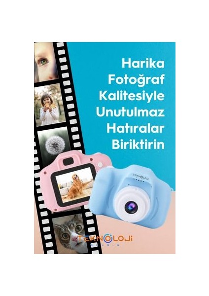 Çocuk Kamerası Dijital Fotoğraf Makinesi Mini 1080P Hd Kamera Hafıza Kart Hediyeli fırsatları