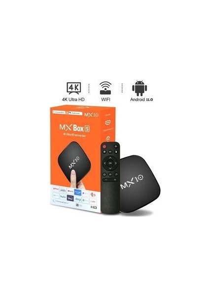 4K Ultra Hd Android Tv Box MX10 Ram:1gb Rom:8gb Android 7.1 Media Player