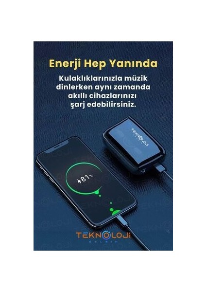 M19 Kablosuz Kulaklık Gaming Powerbankli El Fenerli Göstergeli 5.1 Stereo Bluetooth Kulaklık indirimleri