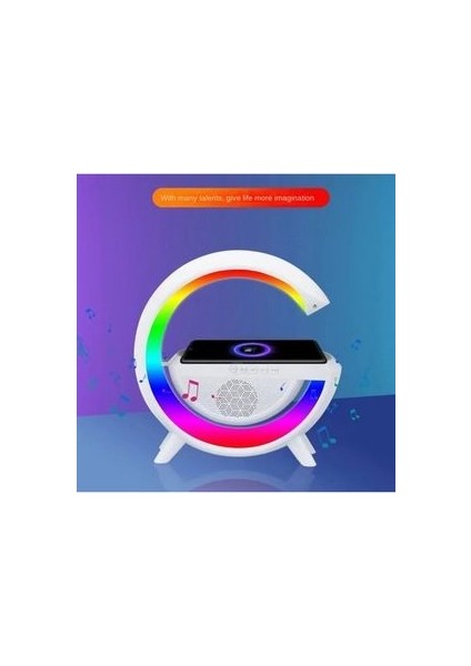 Kablosuz Şarj LED Işıklı Bluetooth Hoparlör Telefon Standı Speaker modelleri