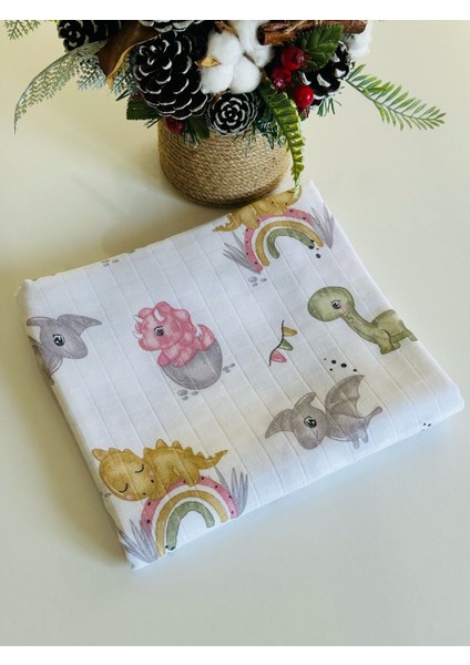 Pamuk Müslin Bebek Battaniyesi Müslın Örtü 80 x 90 Cm fiyatları