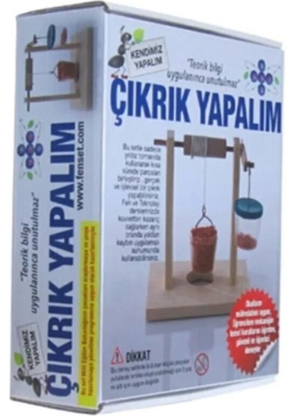 Çıkrık Yapım Seti 1 Paket Okul Sınıf Deney Bileşik Basit Makineçıkrık Yapalım 20 Parça modelleri