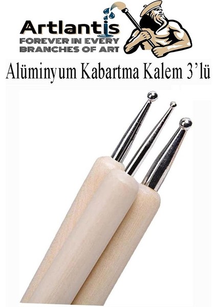 Ahşap Alüminyum Kabartma Kalemi 3 Lü 1 Paket Aliminyum Folyo Kabartma Çift Uçlu Izleme Noktalama Kalemi Gravür fiyatları