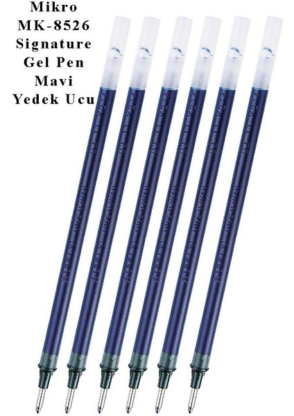 Mavi Imza Kalemi Refil Yedek Ucu Mürekkep 6 Adet 1.0mm Mikro Imza Kalemi Yeni Kasa MK-8526 Kalın Uçlu Pilot Kalem Yedeği modelleri