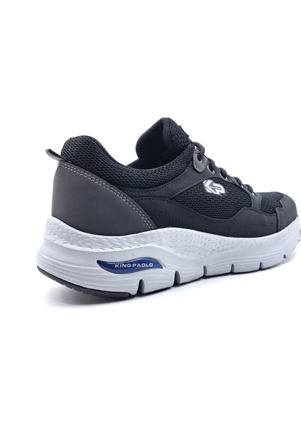 K1126 Memory Foam Erkek Siyah Yürüyüş Sneaker Spor Ayakkabı fırsatları