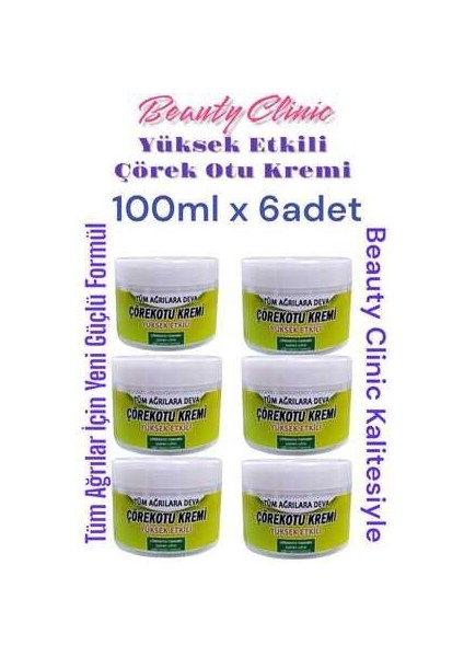 Çörek Otu Kremi 6 Adet Set 100 ml - Ağrılarınız Için