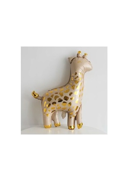 Bej Krem Balon Soft Kahve Renkler Sevimli Zürafa Set Arka Fon Balon Kraft Happy Birthday Banner indirimleri