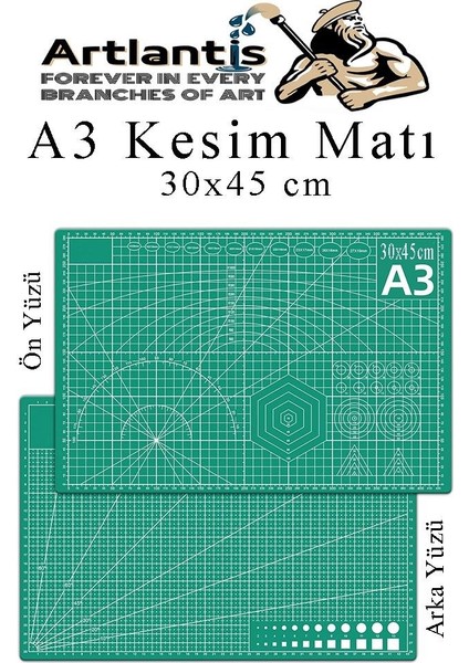 Kesim Matı A3 30X45 cm Çift Taraflı 3 Adet Çizim Matı Kesme Madı Kesim Tablası Kesim Altlığı fiyatları