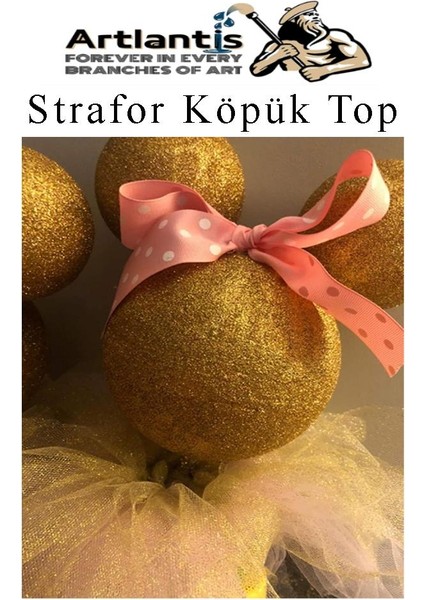 Strafor Köpük Top 10 cm 5 Adet Köpük Top Küre Toplar Yuvarlak Strafor Köpük Top Okul Deney Hobi Sanat