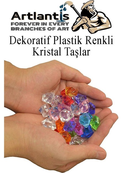 Dekoratif Plastik Renkli Kristal Taşlar 45 Li 1 Paket Elmas Taşlar Oyuncak Değerli Taşlar fiyatları