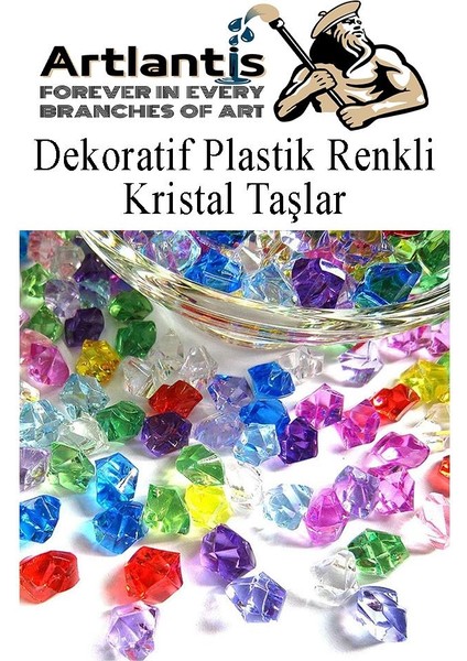 Dekoratif Plastik Renkli Kristal Taşlar 45 Li 1 Paket Elmas Taşlar Oyuncak Değerli Taşlar indirimleri