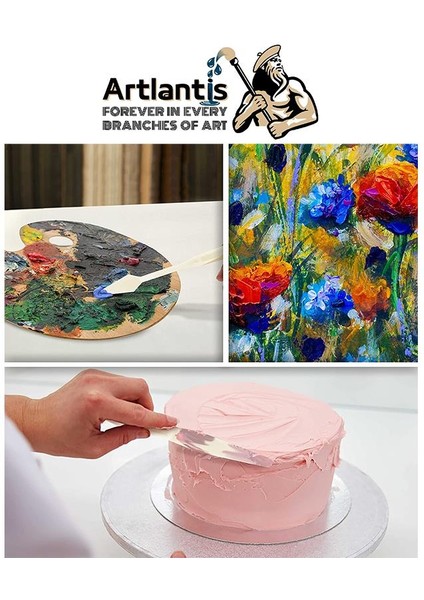 Plastik Spatül 5 Li Set Resim ve Heykel Plastik Spatula Esnek Plastik Palet Bıçağı 2 Paket indirimleri