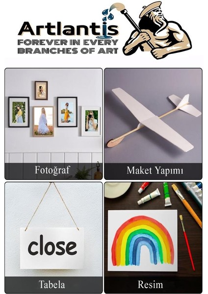 Maket Kartonu Siyah Fotoblok 3 mm 35X50 cm 5 Adet Hobi Sanat Okul Köpüklü Straforlu Maket Kartonu