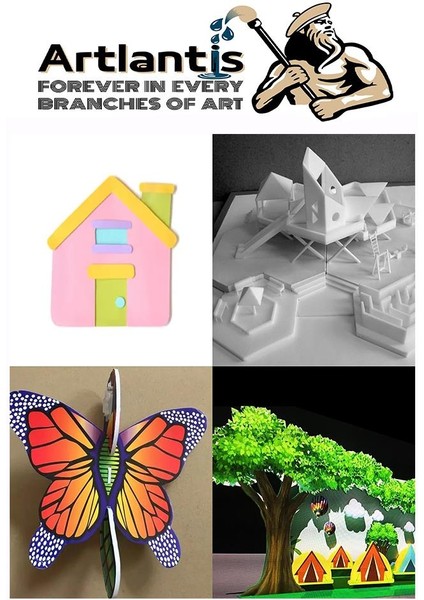 Maket Kartonu Siyah Fotoblok 3 mm 35X50 cm 5 Adet Hobi Sanat Okul Köpüklü Straforlu Maket Kartonu