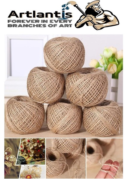 Jüt Ipi Kırnap 200 Metre Mumlu Kırnap Iplik Jüt Ip Kendir Ip Süs Naturel Doğal Iplik Hasır Iplik Çuval Ip fırsatları