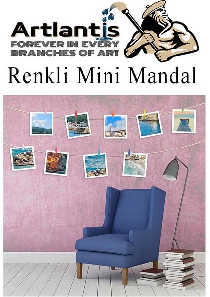 Renkli Mini Mandal Ahşap 150 Adet Renkli Minik Mandal Dekoratif Süsleme Fotoğraf Asma Mandalı Dekarasyon fırsatları