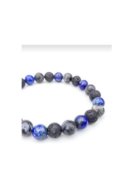 Öğrenci Doğal Lapis Lazuli,lava ,labradorit Yıldız Düşüklüğü Için Şifalanma Bileklik 8mm modelleri