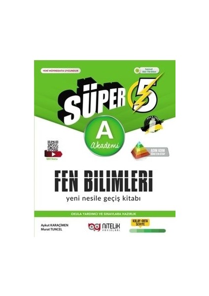 Süper 5.sınıf Fen Bilimleri A Akademi Yeni Nesile Geçiş Kitabı / 9786052724262