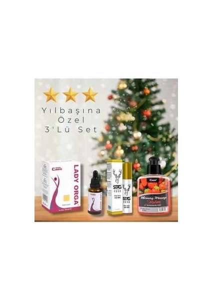 Lady Orga Kadın Istek Aşk Arttırıcı Damla & Erkeklere Özel Etkili Sprey & Çilekli Masaj Yağı