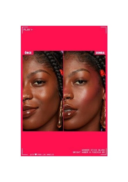 Wonder Stick Çift Taraflı Krem Allık Stick - Bright Amber And Fuschia fırsatları