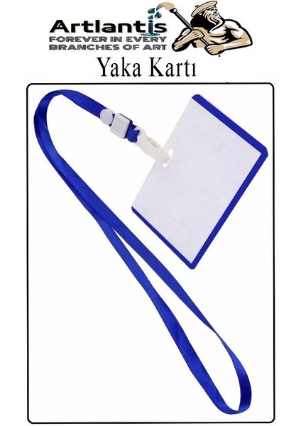 Siyah Ipli Yaka Kartı 1 Adet Ayarlanabilir Boyuna Asma Kimlik Koruyuculu Pvc Siyah Yaka Kartlığı Seyehat Ofis Okul Büro