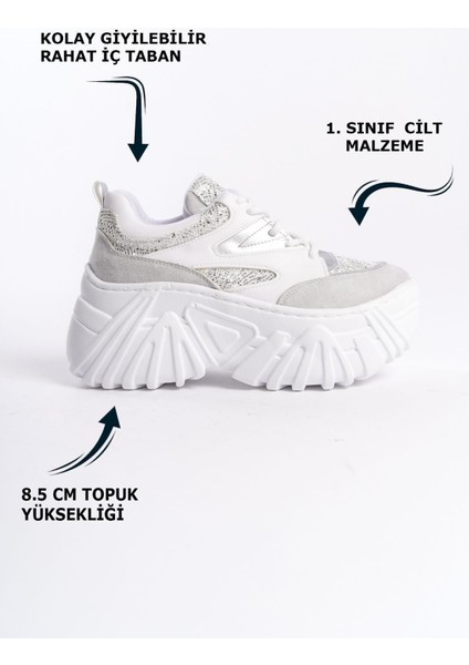 Siyah Ortadan Parlak Şerit Detaylı Yumuşak Tekstil Günlük Sneaker Kadın Spor Yürüyüş Ayakkabısı fiyatları