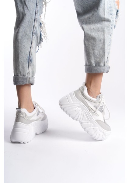 Siyah Ortadan Parlak Şerit Detaylı Yumuşak Tekstil Günlük Sneaker Kadın Spor Yürüyüş Ayakkabısı modelleri