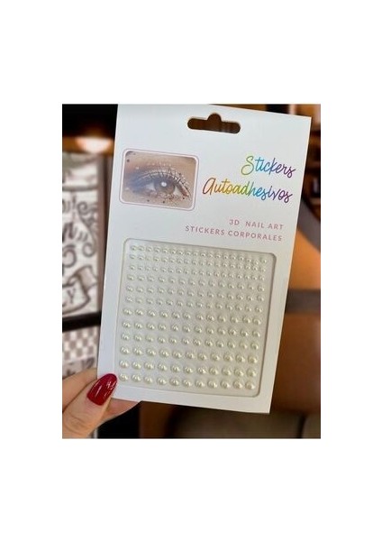 Incili Yüz ve Vücut Stickerı 3D Nail Art Face Gems fiyatları