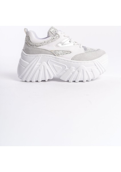 Siyah Ortadan Parlak Şerit Detaylı Yumuşak Tekstil Günlük Sneaker Kadın Spor Yürüyüş Ayakkabısı fırsatları