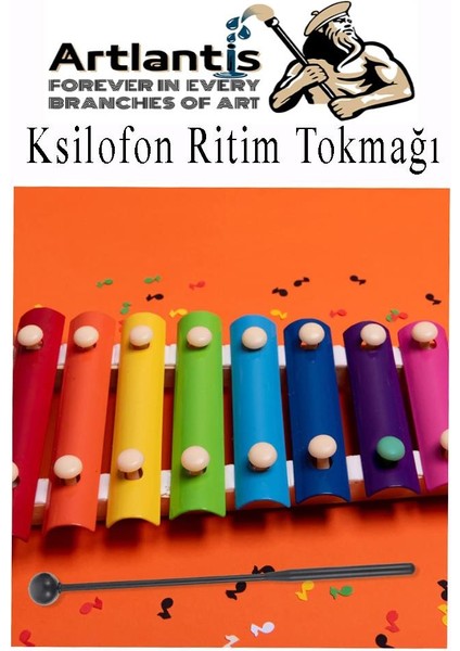Ksilofon Tokmağı 1 Çift Kırmızı 1 Paket Ritim Çubuğu Plastik fırsatları
