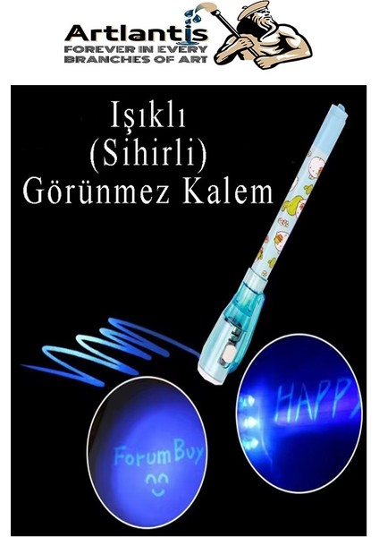 Işıklı Görünmez Kalem 4 Adet Sihirli Kalem Işıklı Uv Mavi Işıklı Kalem LZ-2160 fiyatları