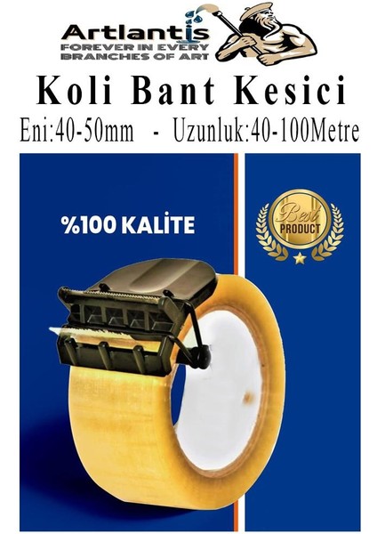 Koli Bant Kesicisi ve Koli Bandı 100 Metre 3 Adet Kesme Aparatı Plastik Gövdeli Metal Kesme Uçlu Bant Kesme indirimleri