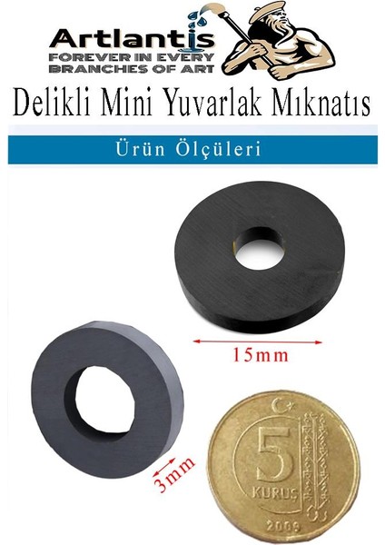 Yuvarlak Delikli Mıknatıs Mini 150 Adet 15X3 mm Mini Mıknatıs Seramik Kömür Mıknatıs Nişan Düğün Sünnet Çok Amaçlı Süsleme Mıknatıs fırsatları