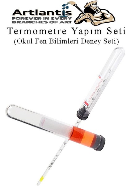 Termometre Deney Seti 1 Paket Termometre Yapım Seti Okul Fen Bilimleri Deney Seti Termo Metre modelleri