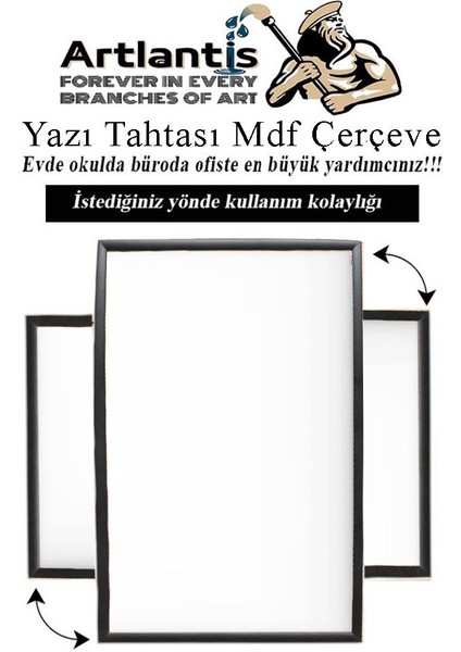 Duvara Monte Beyaz Yazı Tahtası 60X90 cm Mdf 1 Adet Laminant Yazı Tahtası Mdf Çerçeveli Askılı Okul Ofis Büro fiyatları
