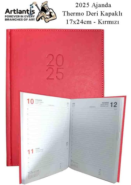 2025 Ajanda Ciltli Thermo Kapak 1 Adet 17X24 cm Ajanda 2025 Çizgili Ajanda Günlük Planlayıcı Termo Kapak 997 Ofis Okul