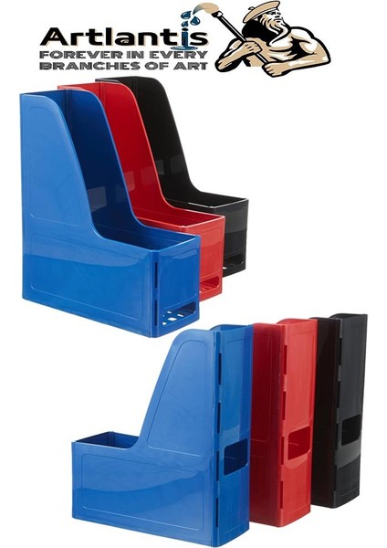 Siyah Magazinlik Demonte Plastik 2 Adet Plastik Kutu Klasörü Magazinlik A4 Dosya ve Masa Düzenleyici Sınıf Ev Ofis indirimleri