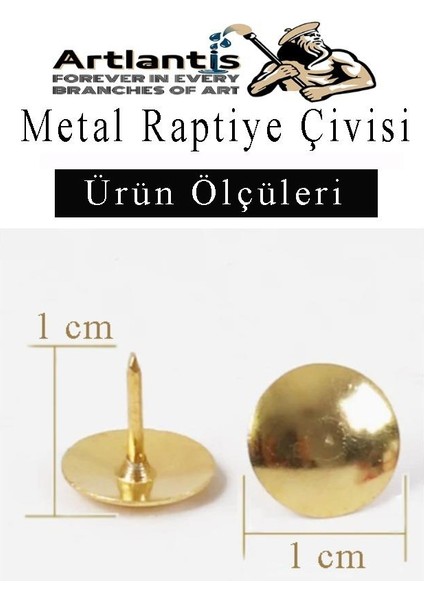Metal Raptiye Çivisi 250 Adet 1 Paket Perçinli Altın Sarı Raptiye Nikel Kaplamalı Ev Okul Büro Yuvarlak Raptiye fiyatları