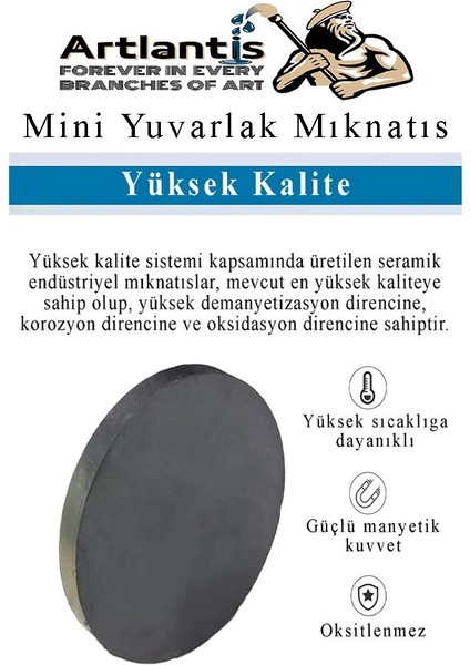 Yuvarlak Mıknatıs Mini 25 Adet 15X3 mm Mini Mıknatıs Seramik Kömür Mıknatıs Nişan Düğün Sünnet Çok Amaçlı Süsleme Mıknatıs fiyatları