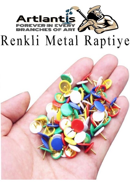 Renkli Raptiye 150 Adet 1 Paket Pvc Kaplı Başlıklı Raptiye Plastik Yuvarlak Düğmeli Raptiye Pano Okul Ofis Büro Ev indirimleri