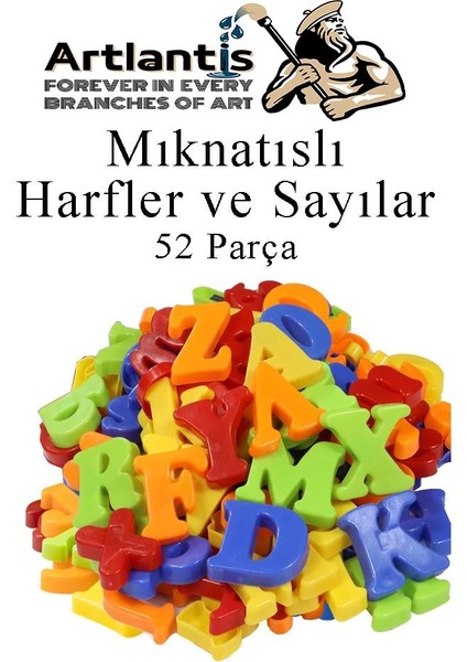 Mıknatıslı Harfler ve Sayılar 52 Parça 1 Paket Bubu Manyetik Harf ve Sayı Okul Öncesi Eğitim Harfleri Öğrenme