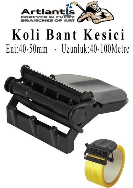 Koli Bant Kesicisi 1 Adet Koli Bandı Kesme Aparatı Plastik Gövdeli Metal Kesme Uçlu Bant Kesme