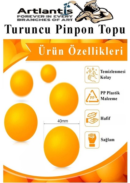 Turuncu Pinpon Topu 20 Adet Masa Tenis Topu Evcil Hayvan Kedi Oyuncağı Okul Sınıf Etkinlik Deney Topu fiyatları